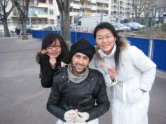 Japonaises avec mes roses